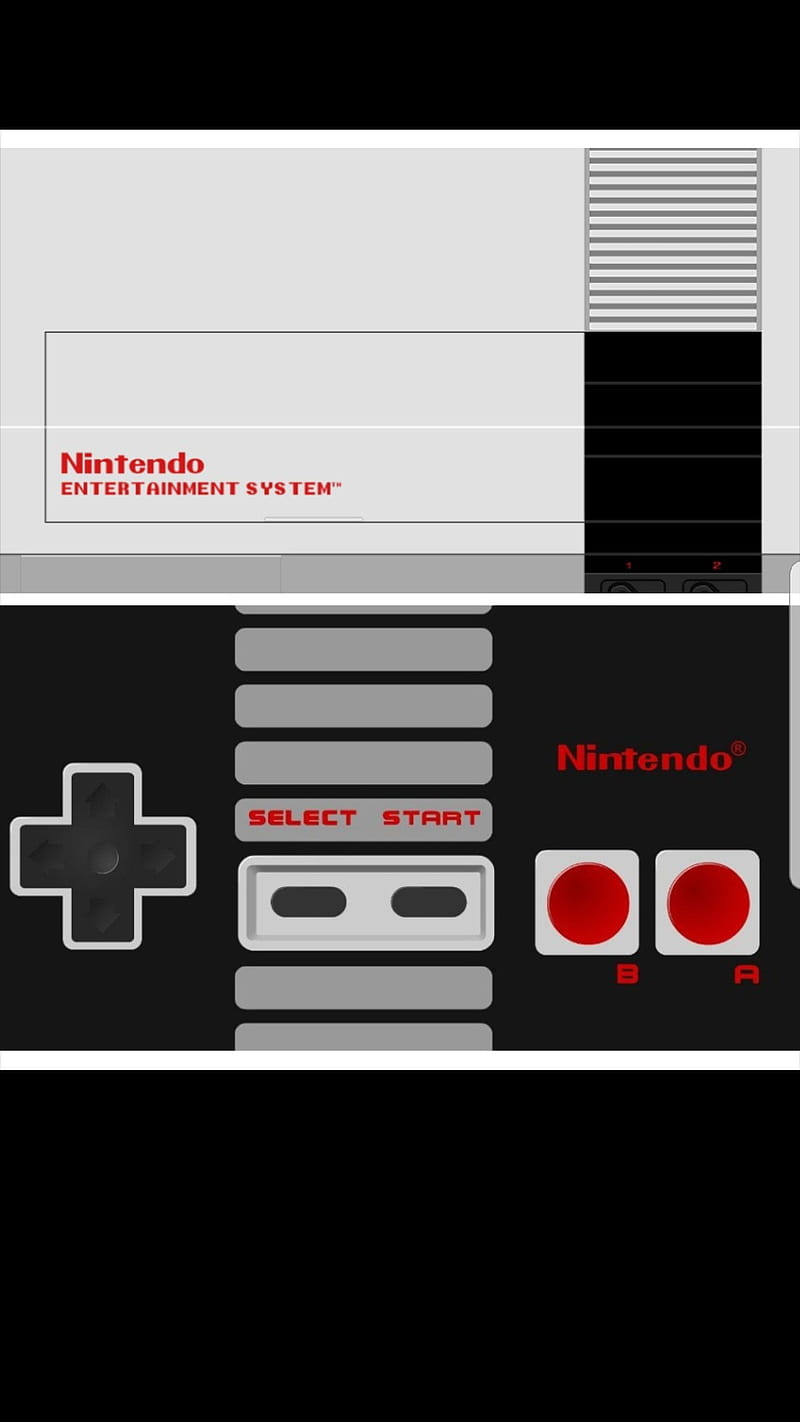 NES, console, controler, HD phone wallpaper