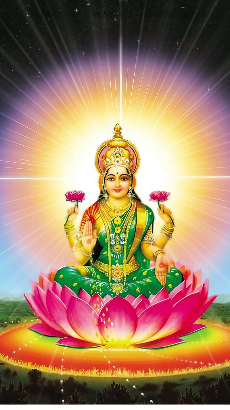 Lakshmi Mata , jai lakshmi maa, lord, god, bhakti, devtional, goddess, HD phone wallpaper