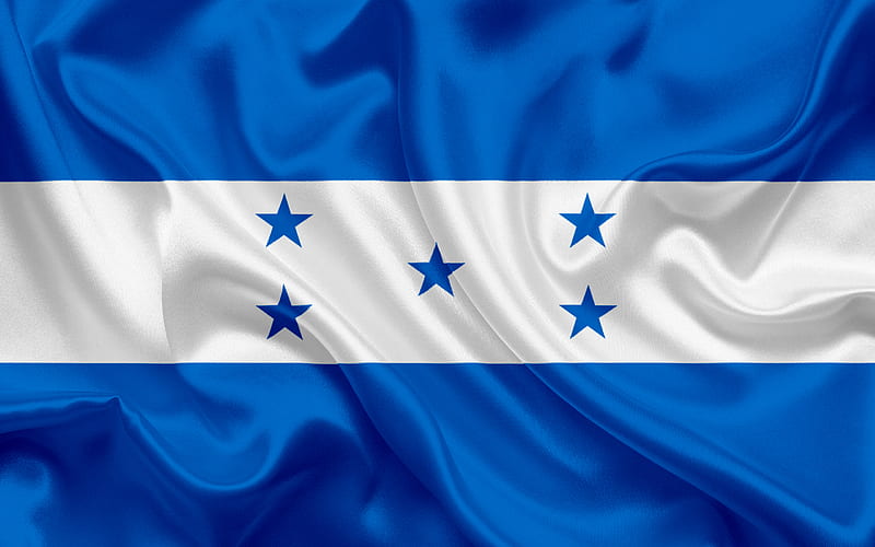 Honduran flag, Honduras, Central America, flag of Honduras, national flag, HD wallpaper