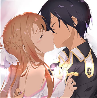 Mobile wallpaper: Anime, Kiss, Original, Yuri, 1379146 download the picture  for free.