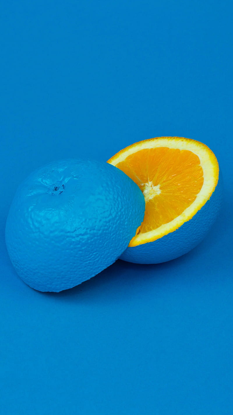 Oranges blue fruit orange HD phone wallpaper  Peakpx