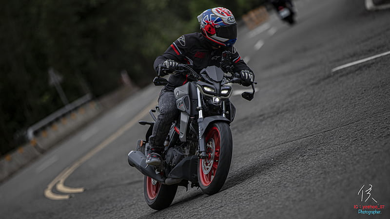 motorcycle, motorcyclist, helmet, moto racing, asphalt, HD wallpaper