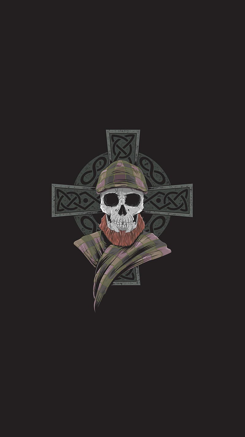 Irish Knight, 929, celtic, cross, death, keltic, skull, soldier, valhalla, warrior, HD phone wallpaper