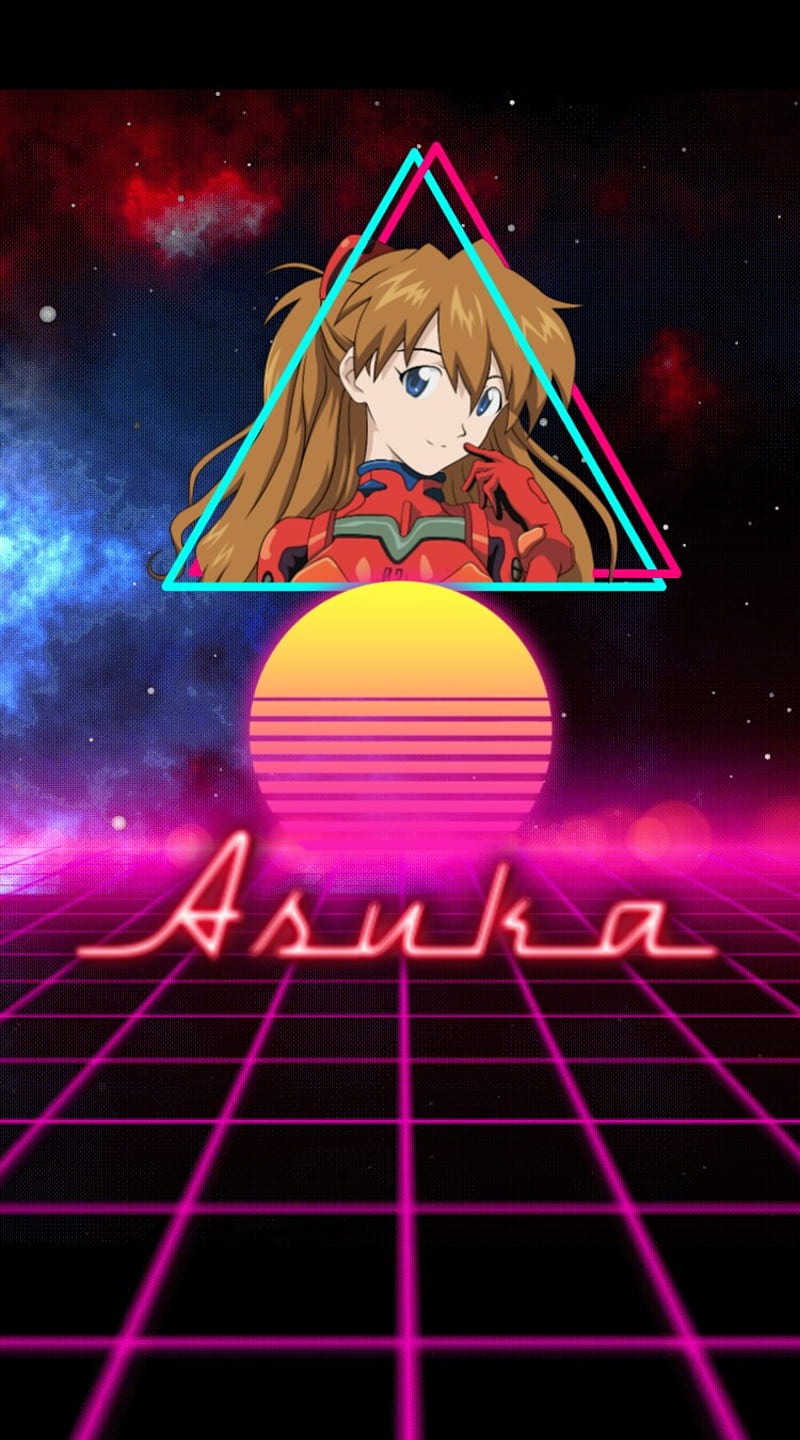 Album cover in retrowave style with anime style guy. with a small beard