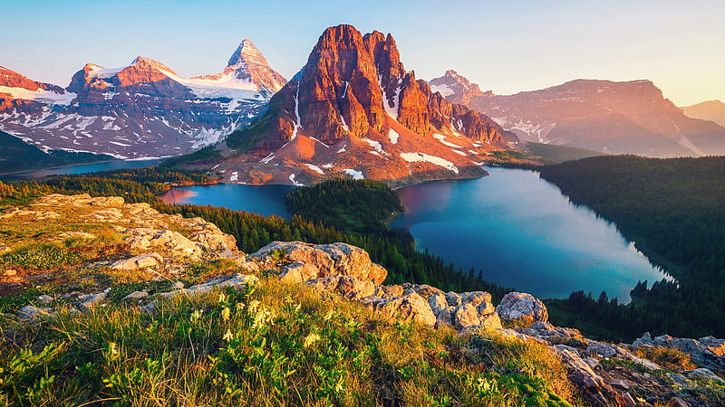 Mountains, Mountain, British Columbia, Canada, Nature, HD wallpaper