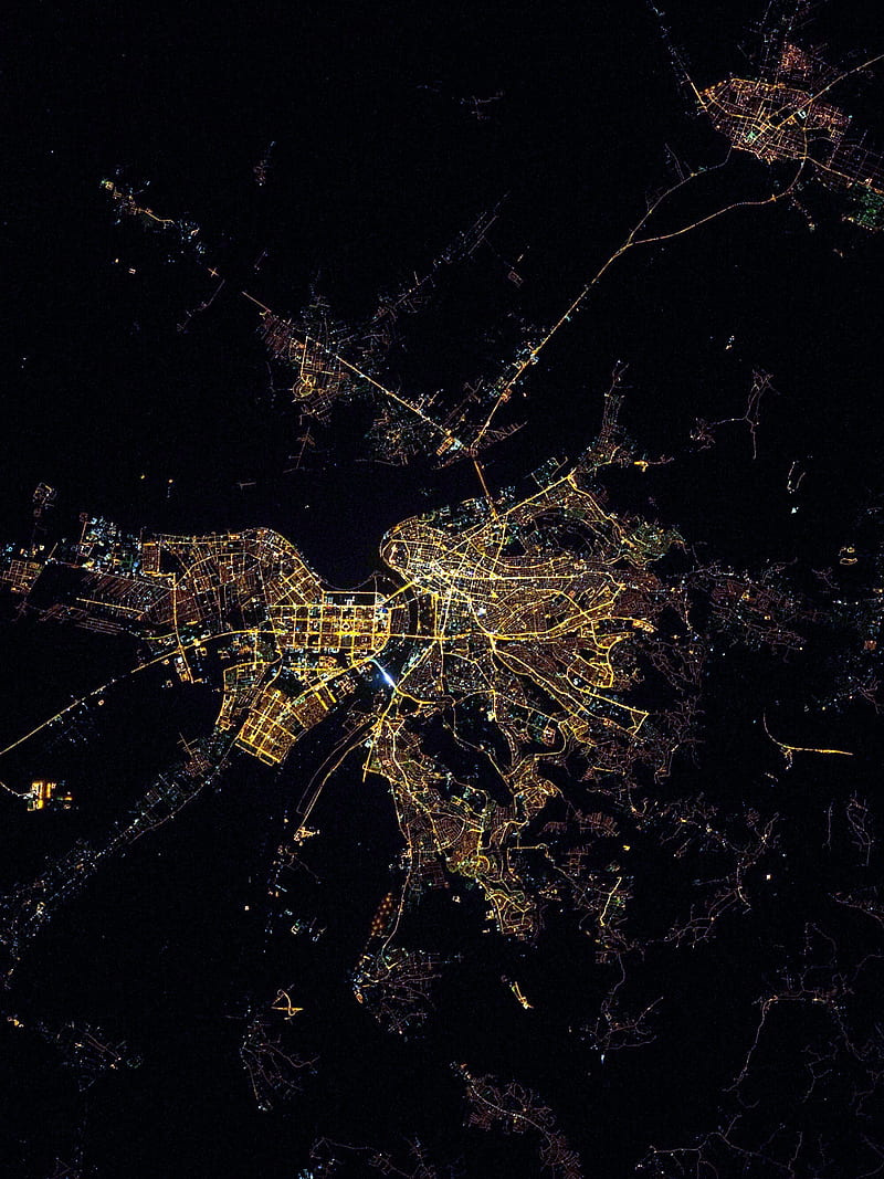 Belgrade at night, noc, serbia, space, srbija, HD phone wallpaper