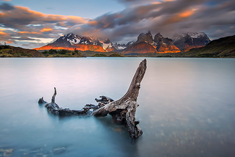 Lakes, Lake, Mountain, Torres del Paine National Park, HD wallpaper