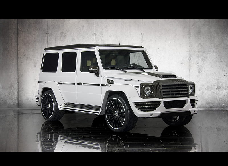 Mansory G-Couture based on Mercedes G-Class White - Front, car, HD wallpaper