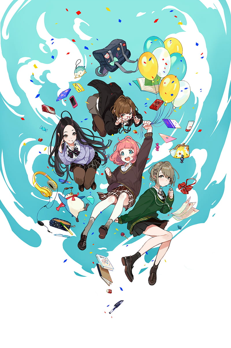 anime girls, anime, original characters, HD phone wallpaper