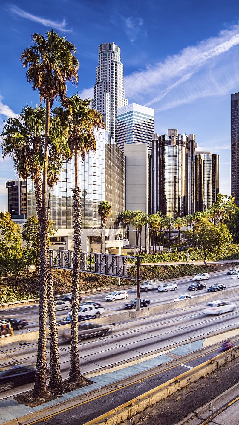 Cities, City, Street, California, Los Angeles, HD phone wallpaper