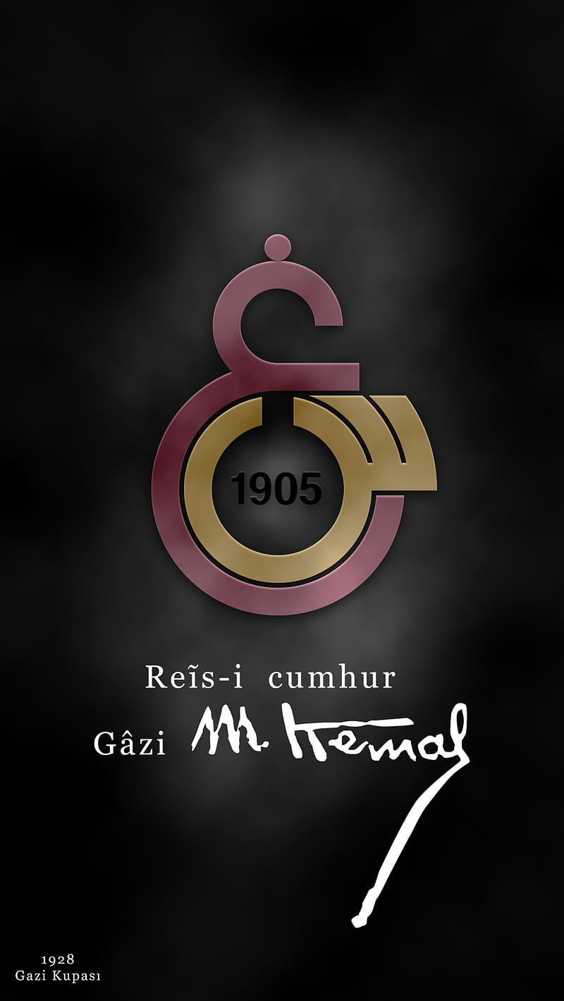 Galatasaray 1928, ataturk, gazi kupasi, lock, logo, mustafa kemal ataturk, HD phone wallpaper