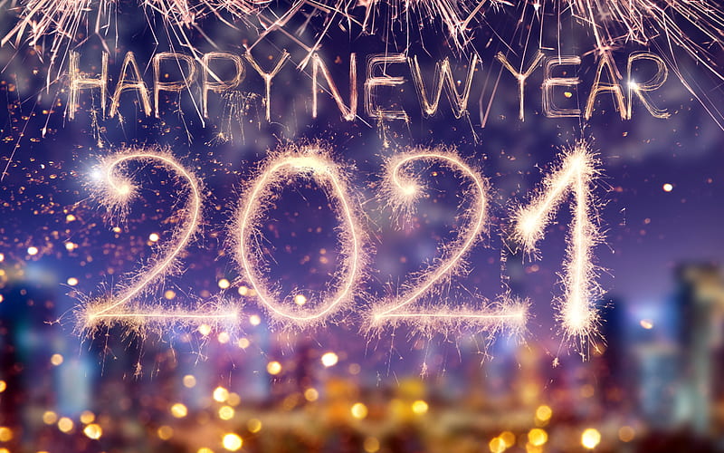 Happy New Year 2021 Fireworks Lucky Hd Wallpaper Peakpx
