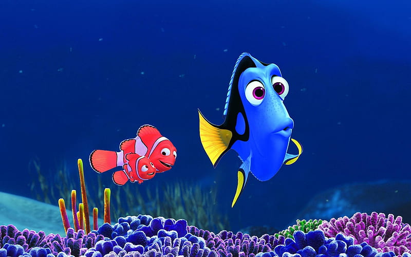 Fish, Movie, Pixar, Disney, Clownfish, Dory (Finding Nemo), Marlin (Finding Nemo), Nemo (Finding Nemo), Finding Dory, HD wallpaper