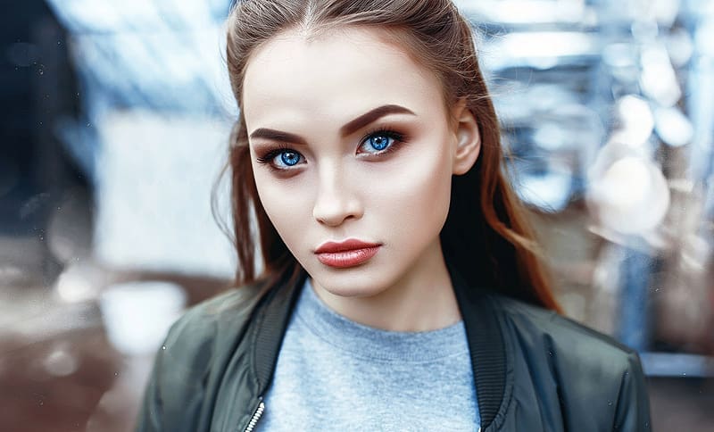 Face Model Women Blue Eyes Stare Hd Wallpaper Peakpx