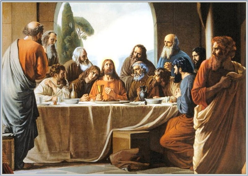 The last supper, christ, art, jesus, painting, God, HD wallpaper