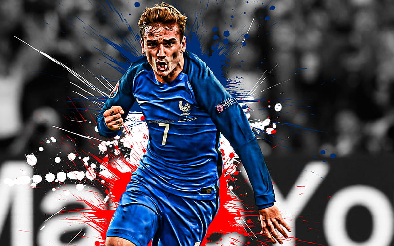 Download wallpapers Antoine Griezmann, 4K, French football player, striker,  France national football team, football stars, France, Griezmann for  desktop free. P…