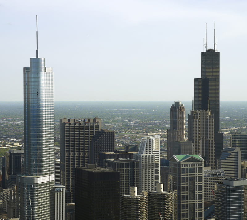 Willis Sears Tower, chicago, sears, tower, trump, willis, HD wallpaper