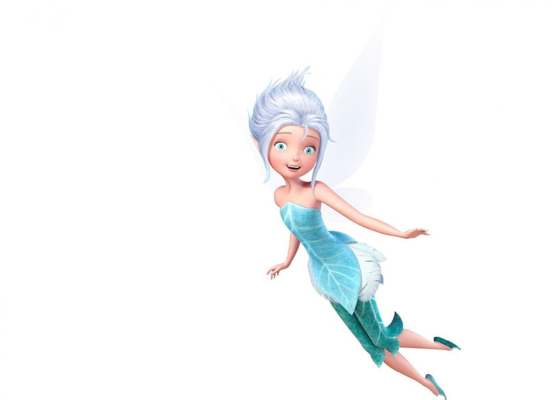 Periwinkle, movie, the secret of the wings, tinkerbell, fantasy, white, fairy, disney, blue, HD wallpaper