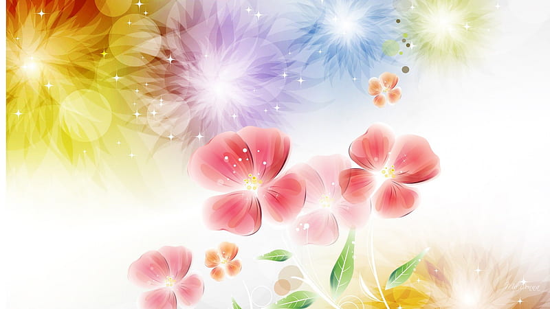 Flowers For You, metaphysical, glow, conceptual, impractical, shine, insensible, theoretical, intangible, transcendent, flowers, impalpable, light, imperceptible, transcendental, art, romantic, notional, abstract, visionary, unreal, invisible, nature, pastel, ideal, utopian, ideational, HD wallpaper