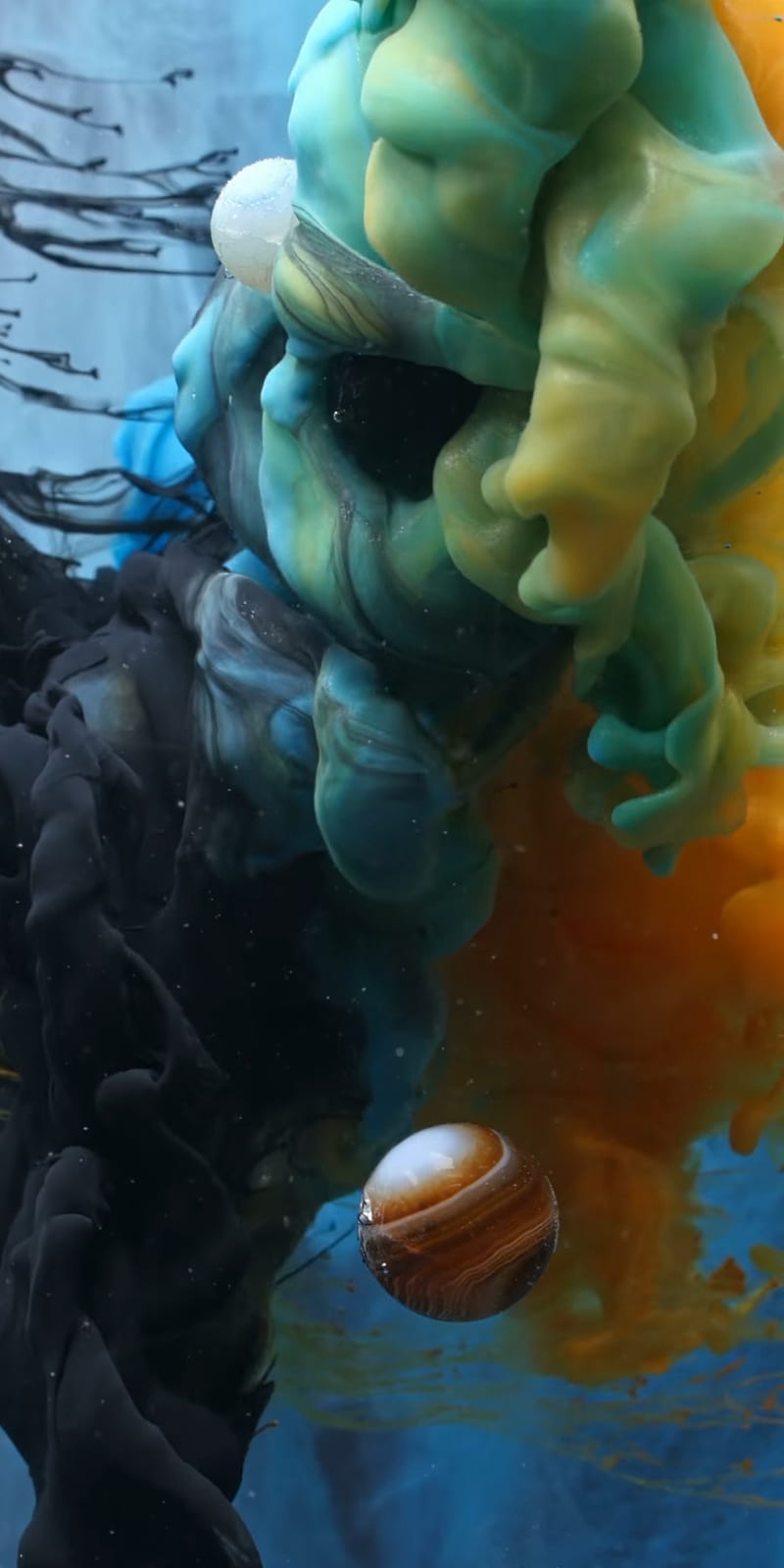 Liquid colour, amazing, aqua, cosmos, illusion, immersive, HD phone wallpaper