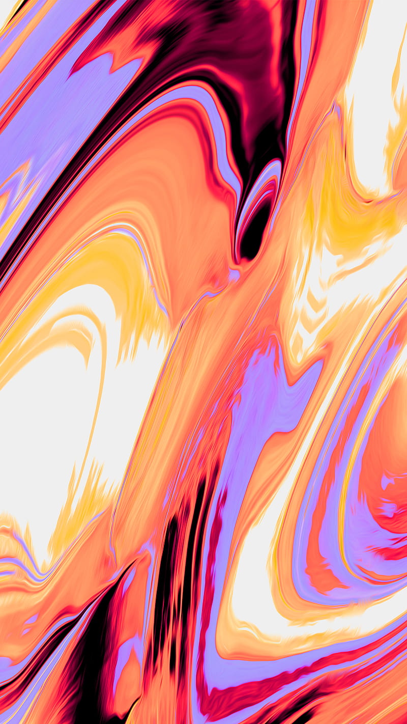 Fluid 6, Dorian, Fluid, abstract, abstraction, aesthetic, colorful, digital, graphic, painting, psicodelia, purple, trippy, vaporwave, white, yellow, HD phone wallpaper