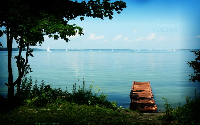 Jezioro Niegocin, Poland, mazury, poland, polska, jezioro niegocin, HD wallpaper