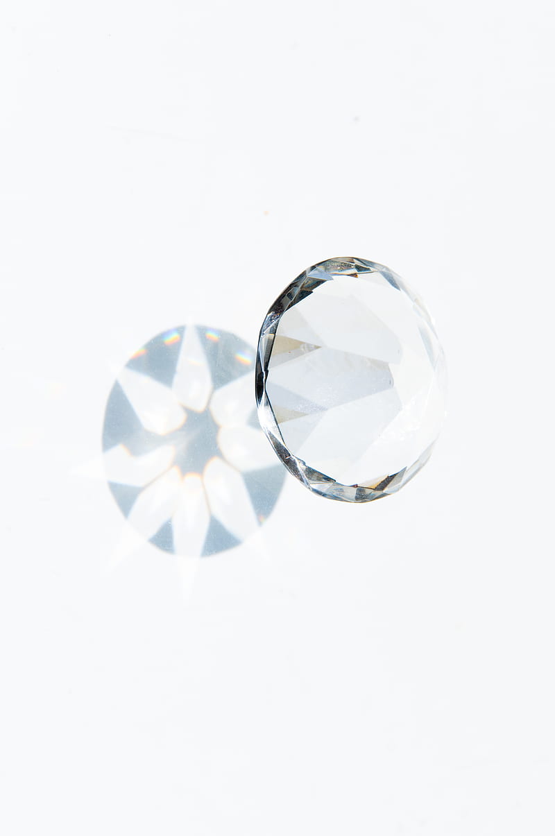 Diamond On White Surface, HD phone wallpaper