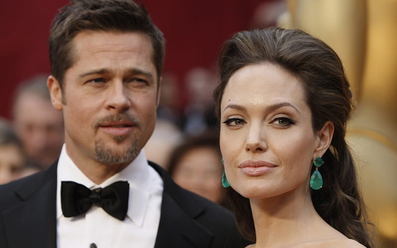 Brad Pitt Angelina Jolie, Angelina Jolie, Brad, pitt, actor, HD wallpaper
