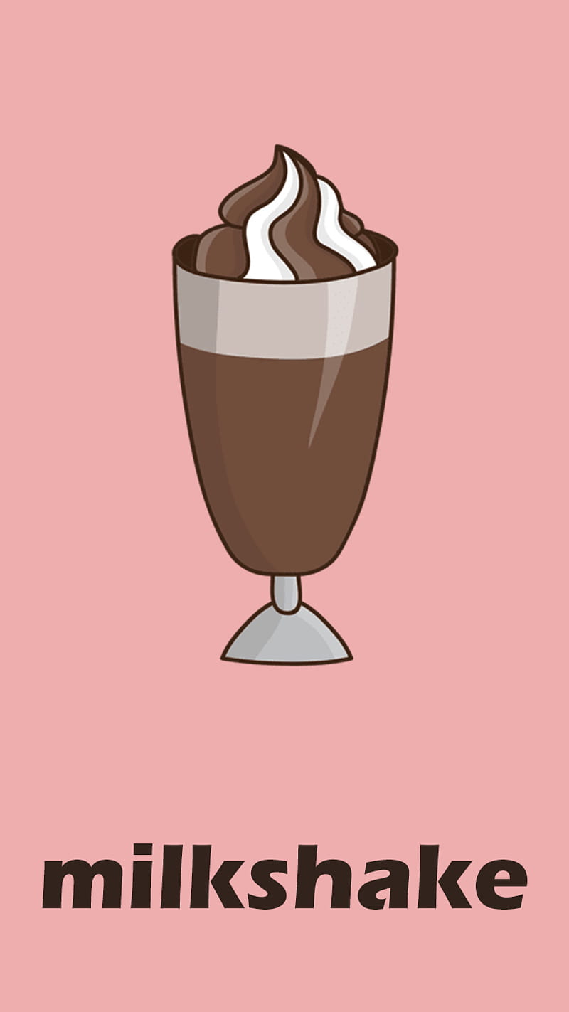 Milkshake, brown, drink, pink, smooth, HD phone wallpaper