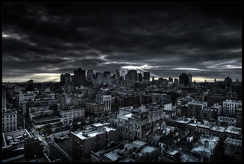 Dark City, america, usa, dark, HD wallpaper Dark City, america, usa, dark, HD wallpaper