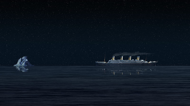 RMS Titanic, ocean, RMS, wreck, Iceberg, boat, water, ship, 1912, Titanic, HD wallpaper