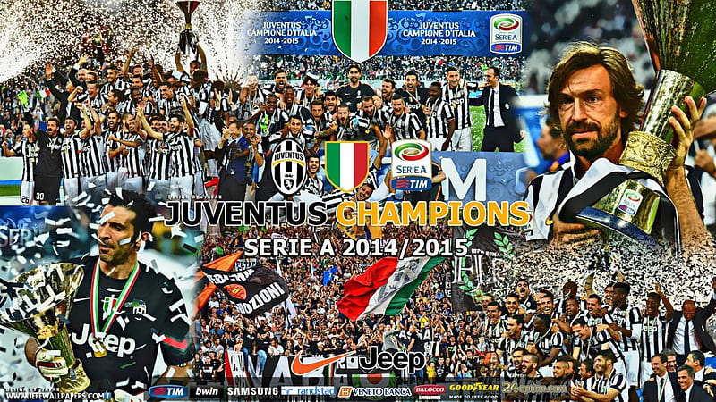 JUVENTUS CHAMPIONS SERIE A 2014 - 2015, juve, serie a, pirlo , CHAMPIONS league, CHAMPIONS league , juventus , CHAMPIONS league final, nike, andrea pirlo, italy, fc barcelona, HD wallpaper