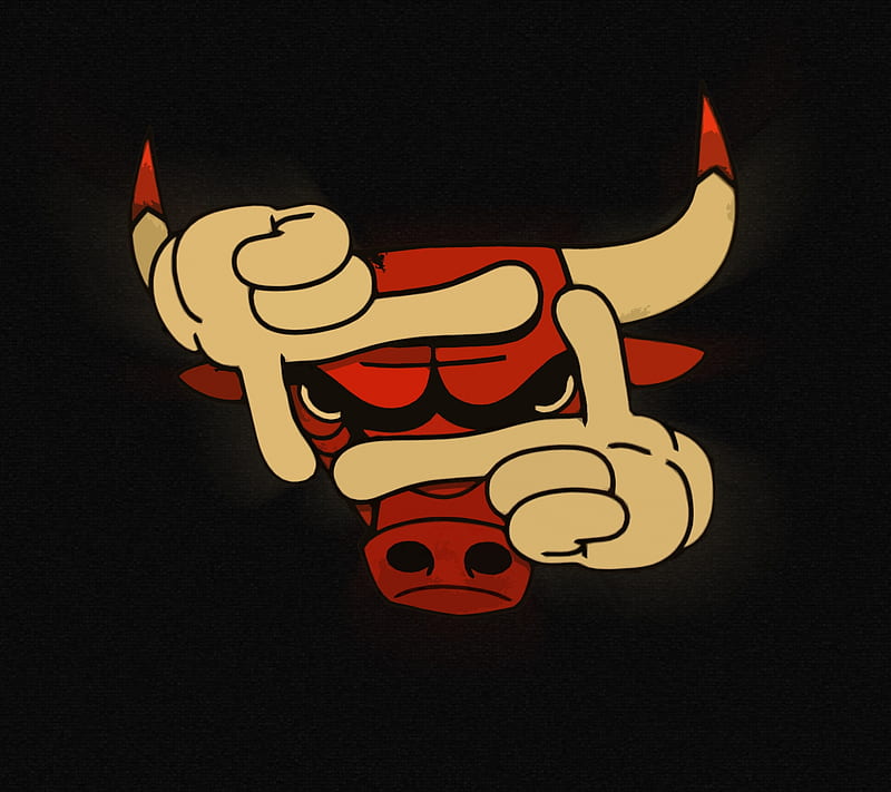 The Chicago Bulls basketball, bulls, chicago logo, nba, esports, HD wallpaper