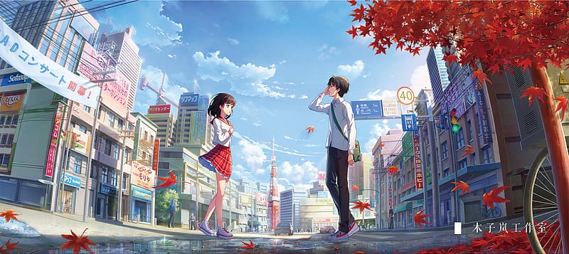 Anime, City, Couple, Sneakers, Black Hair, HD wallpaper | Peakpx