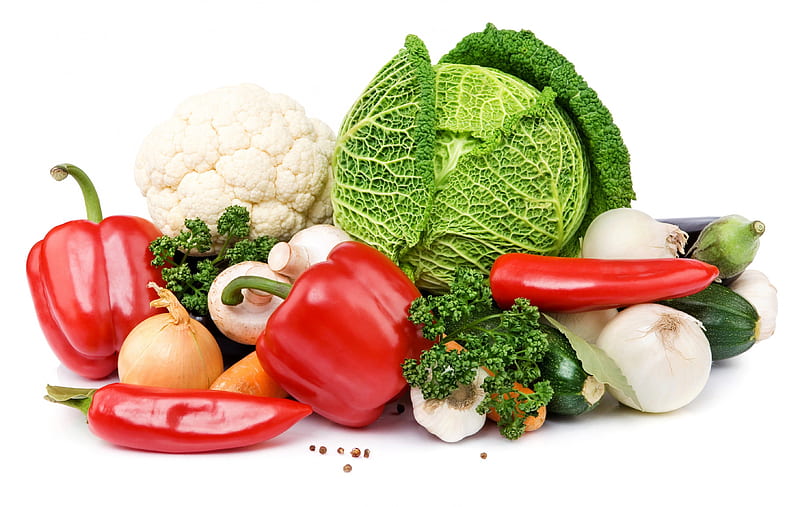 Vegitable Medly, cabbage, onion, vegitables, food, sweet pepers, veggies, HD wallpaper
