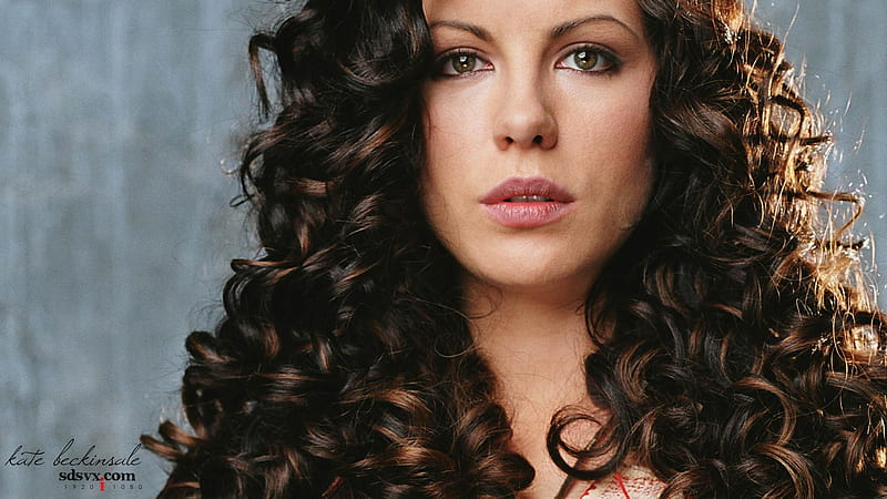 Kate Beckinsale With Curl Brown And Black Hair Kate Beckinsale, HD wallpaper
