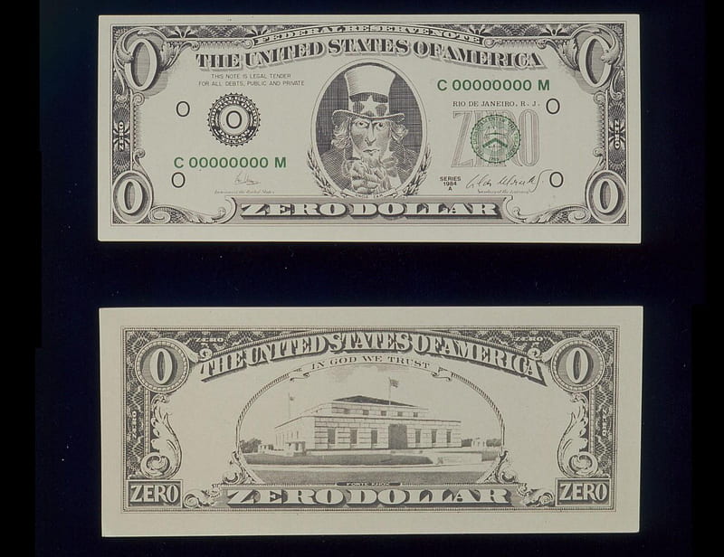 0,00 $ (Zero Dollar), many dollars, obverse, money, dollar, bill, united states, stacks of money, usa, zero, america, cash, HD wallpaper