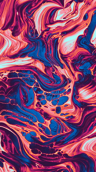 Allergic, Color, Colorful, Geoglyser, abstract, acrylic, bonito, blue, fluid, holographic, iridescent, pink, psicodelia, purple, rainbow, surreal, texture, trippy, vaporwave, waves, yellow, HD phone wallpaper