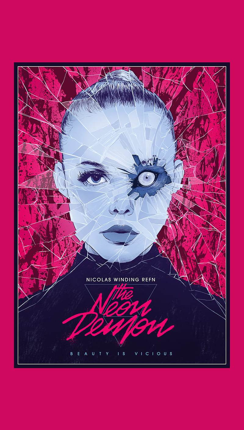 The Neon Demon, 2016, fanning, horror, movies, nwr, reeves, HD phone wallpaper