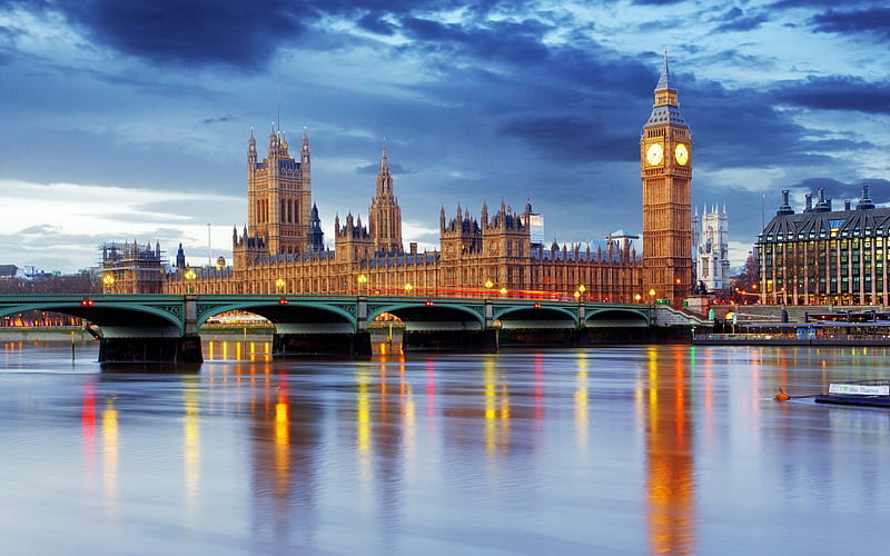 Big Ben, evening city, english landmarks, England, UK, London, United  Kingdom, HD wallpaper | Peakpx