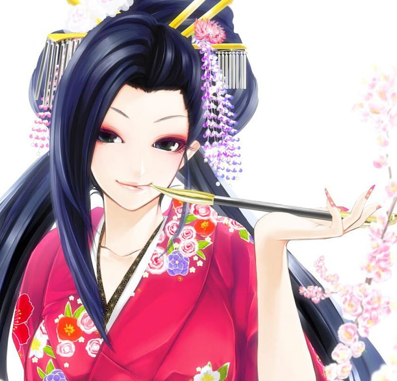 Image of Geisha hairstyle anime