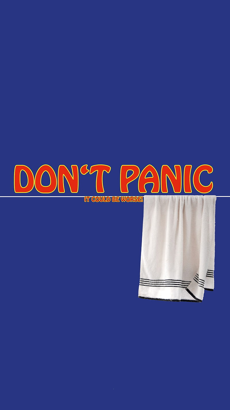 Dont Panic, 42, the hitchhikers guide, HD phone wallpaper