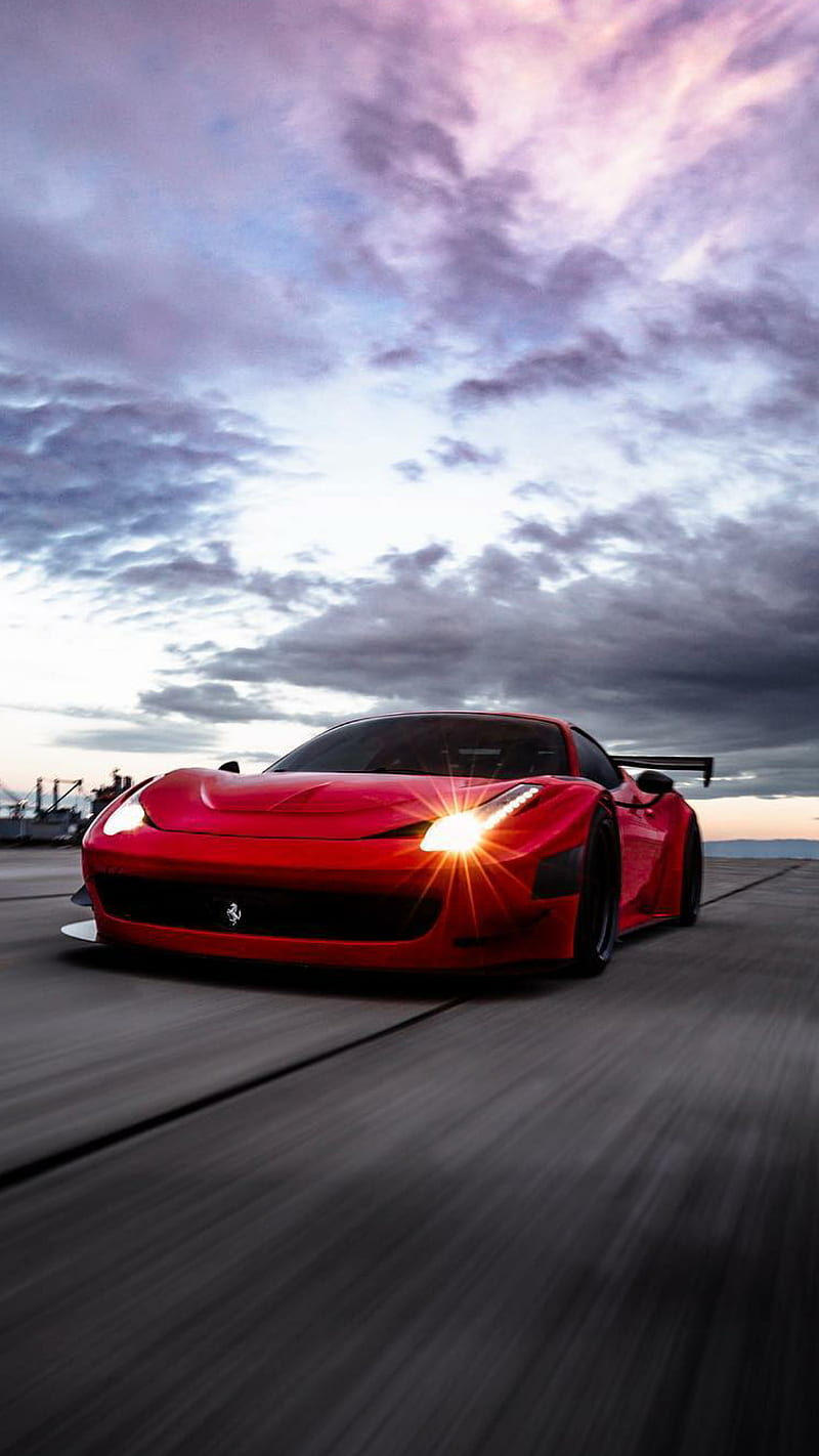 458 Drag Ferrari Red Car Hypercar Supercar Rich Luxury Gt Hd