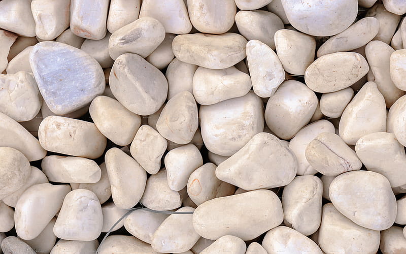 white pebbles, macro, white gravel, white stone texture, pebbles backgrounds, gravel textures, pebbles textures, white backgrounds, pebbles, stone backgrounds, white stones, HD wallpaper