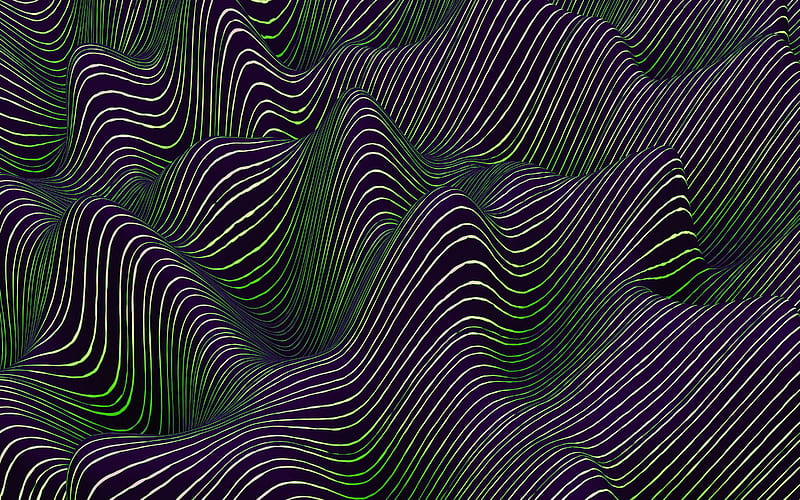relief, wavy, illusion, forma, stripes, HD wallpaper