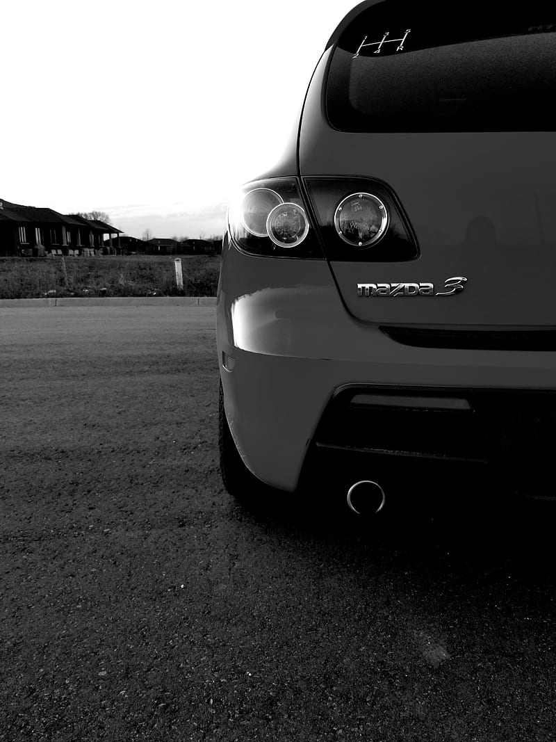 Mazda3, black, carros, manual, mazda, HD phone wallpaper