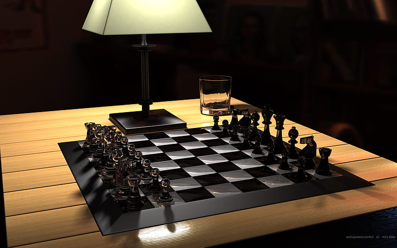 Chess Anyone, 3d, abstract, HD wallpaper