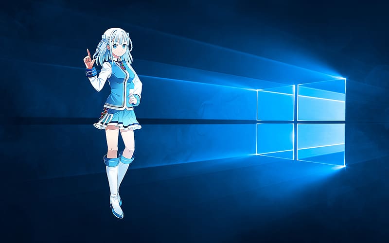 Anime, Os Tan, Windows 10, Touko Madobe, HD wallpaper