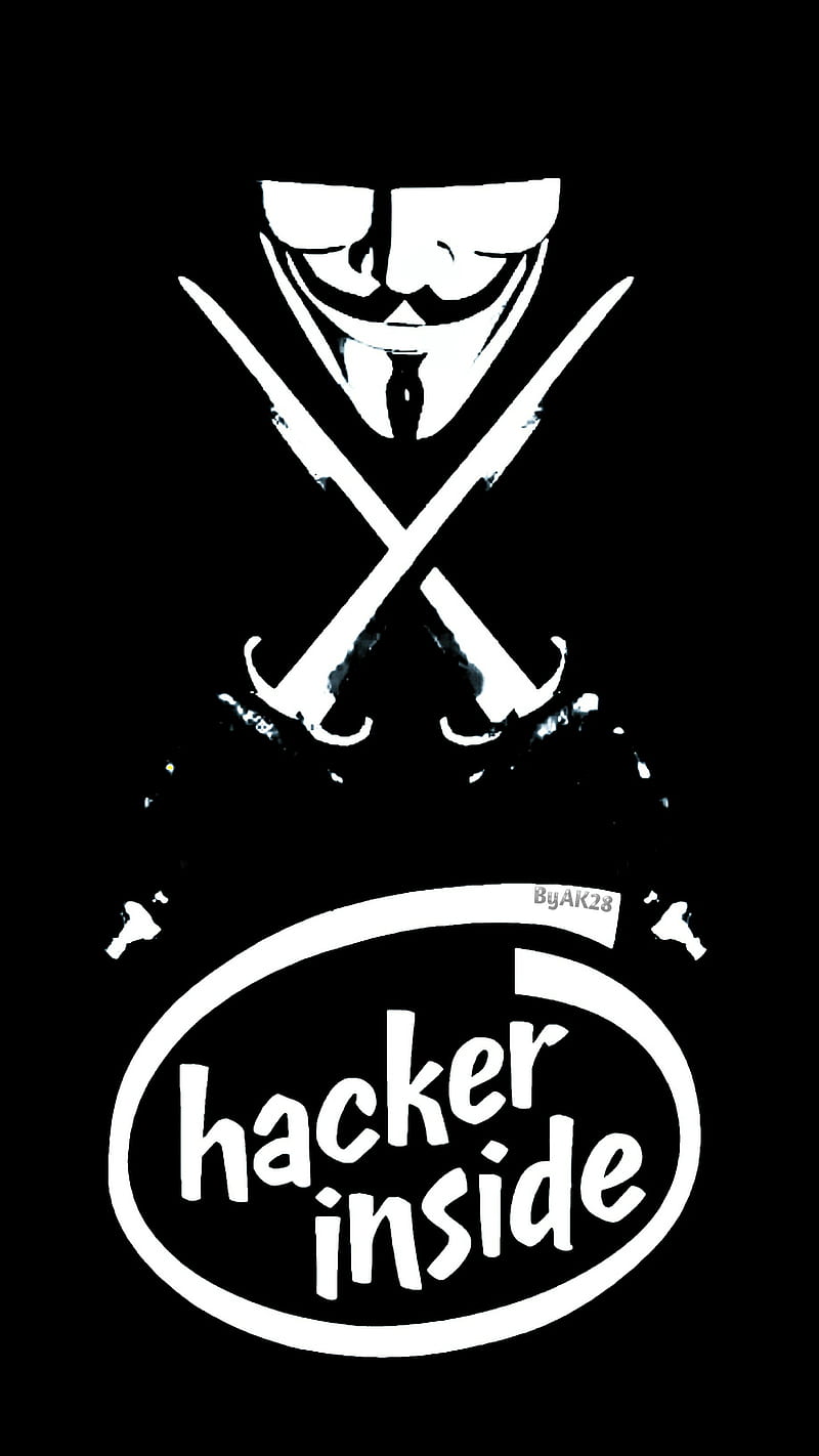 Hacker inside, black, man, hacker, hack, indonesia, anonymous, HD phone wallpaper