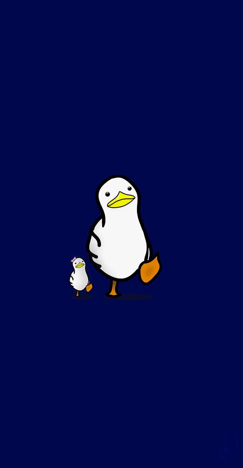 Pair of walking ducks, love, art, couple, meme, blue, duck, cute, HD phone  wallpaper | Peakpx
